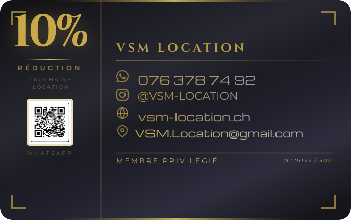 Carte VSM Premium verso